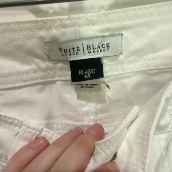 White House Black Market Flare bootcut White Jeans - Picture 2 of 5